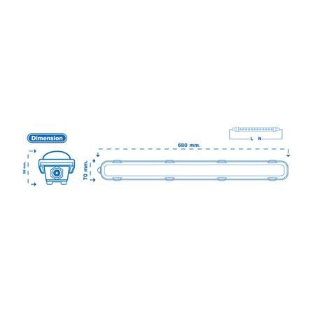 โคมกันฝน RACER QSHIELD 1x600 IP65_10
