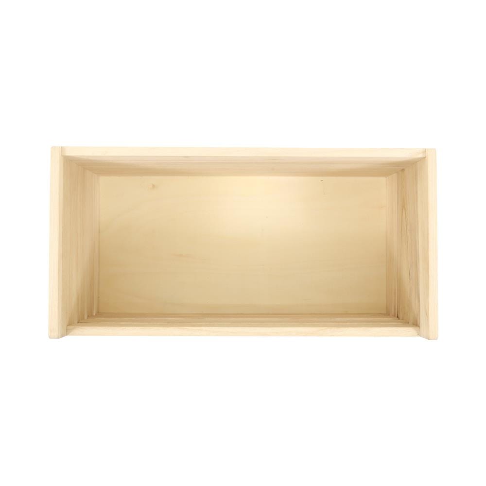 กล่องลังไม้มีล้อ STACKO COZI 60X30X37 ซม. สี NATURAL