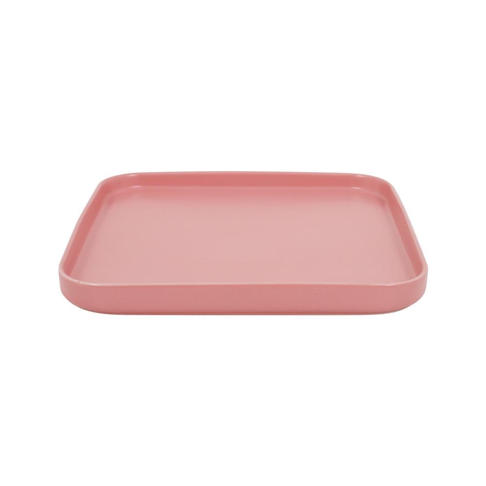 จานเหลี่ยม PORCELAIN 10 นิ้ว KECH SOLID PINK