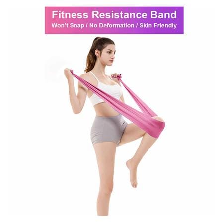ยางยืดออกกำลังกาย TPE PRO-FIT สีชมพู_2