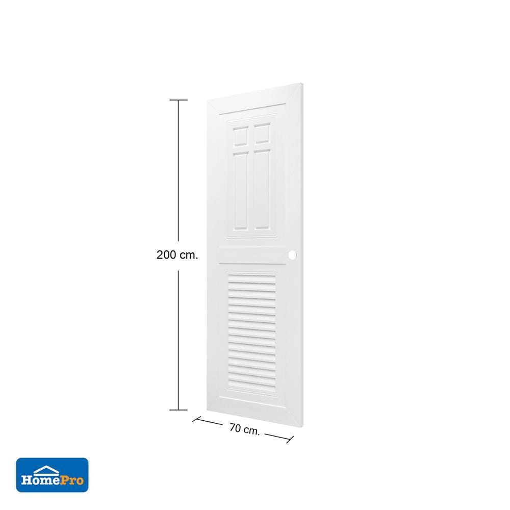 ประตูห้องน้ำ ABS AZLE SD-1 70X200 ซม. สีขาว