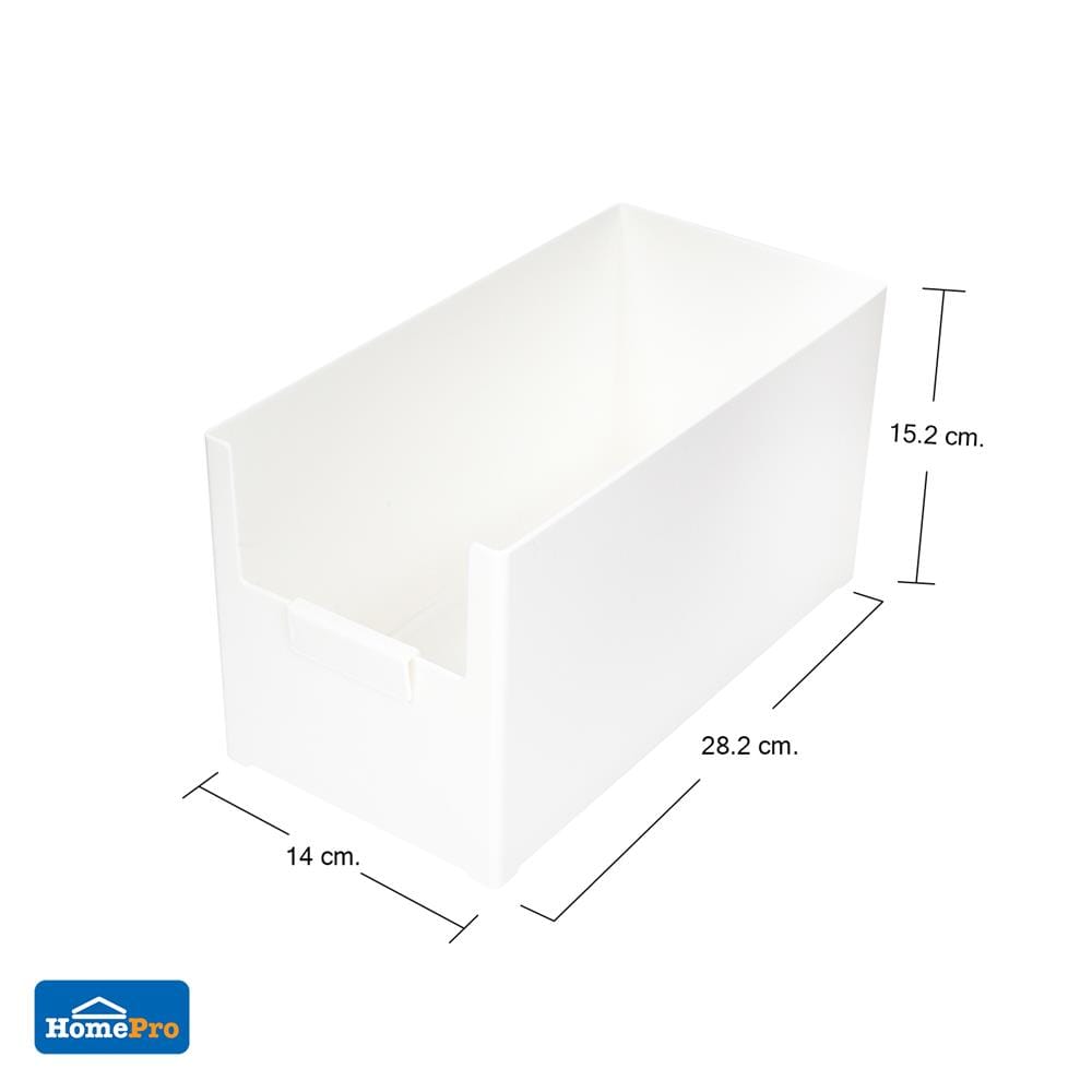 กล่องอเนกประสงค์ STACKO MEE L 14x28.2x15.2 ซม. สีขาว