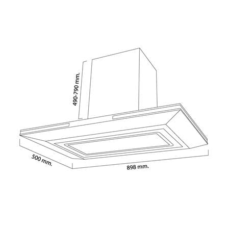 เครื่องดูดควันกระโจม RINNAI RH-C1059-PBR 90 ซม. สีดำ_4