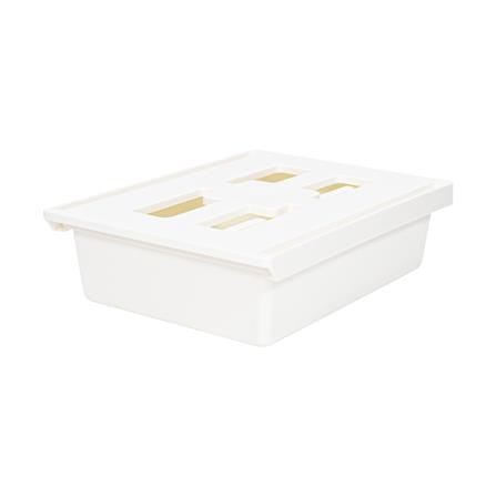 กล่องเก็บของแบบซ่อนลิ้นชัก STACKO HIDE M 19x26x6.5 ซม. สีขาว_0