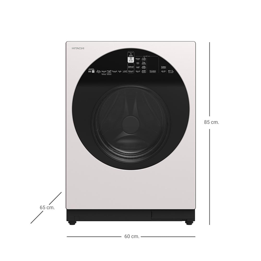 เครื่องซักอบ HITACHI BD-D100GV 10/7 กก. อินเวอร์เตอร์