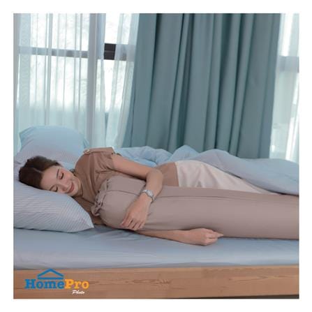 ปลอกหมอนข้าง HOME LIVING STYLE CT SATEEN สีน้ำตาล_4