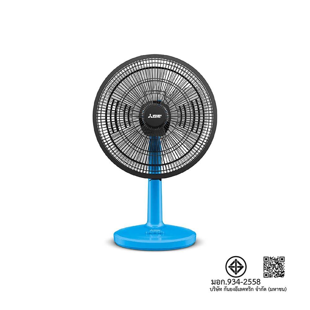 พัดลมตั้งโต๊ะ 16 นิ้ว MITSUBISHI D16A-GB CY-BL สีฟ้า