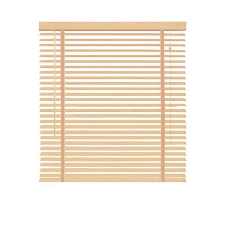 มู่ลี่ PVC HOME LIVING STYLE FAUX WOOD 120X130 ซม. สีเบจ_0