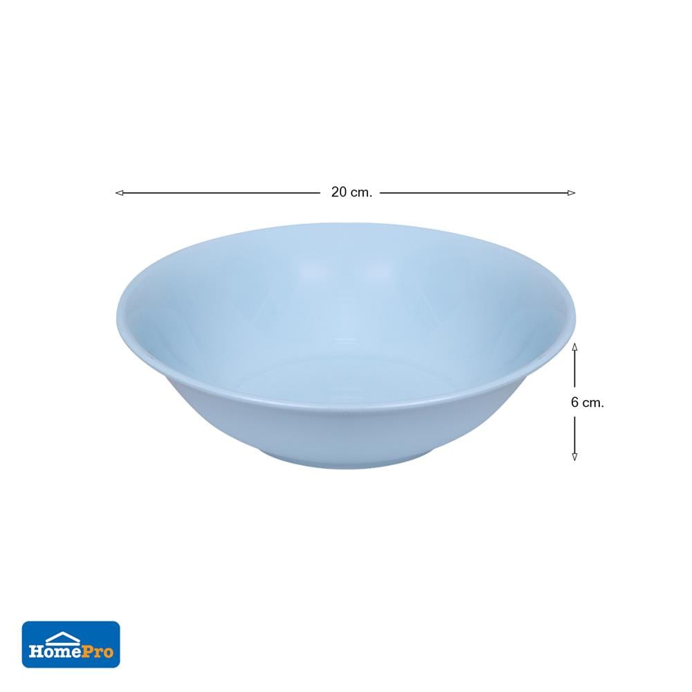 ชามพลาสติก 8 นิ้ว ABS K.T.UTENSIL สีฟ้า