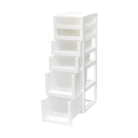 ตู้ลิ้นชัก 6 ชั้น STACKO COUPLE 32X42X101 ซม. สีขาว_2