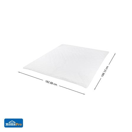 แผ่นรองนอน 6 ฟุต ME LIVING SNOW สีขาว_8
