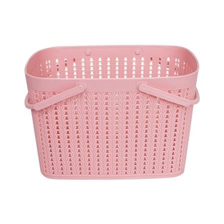 ตะกร้าหูหิ้ว KECH 27X18X18 ซม. สีชมพู_1