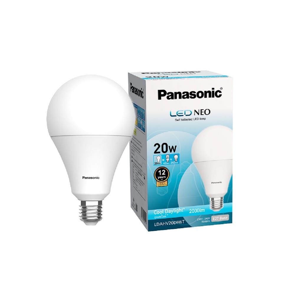หลอด LED PANASONIC NEO 20 วัตต์ เดย์ไลท์ E27