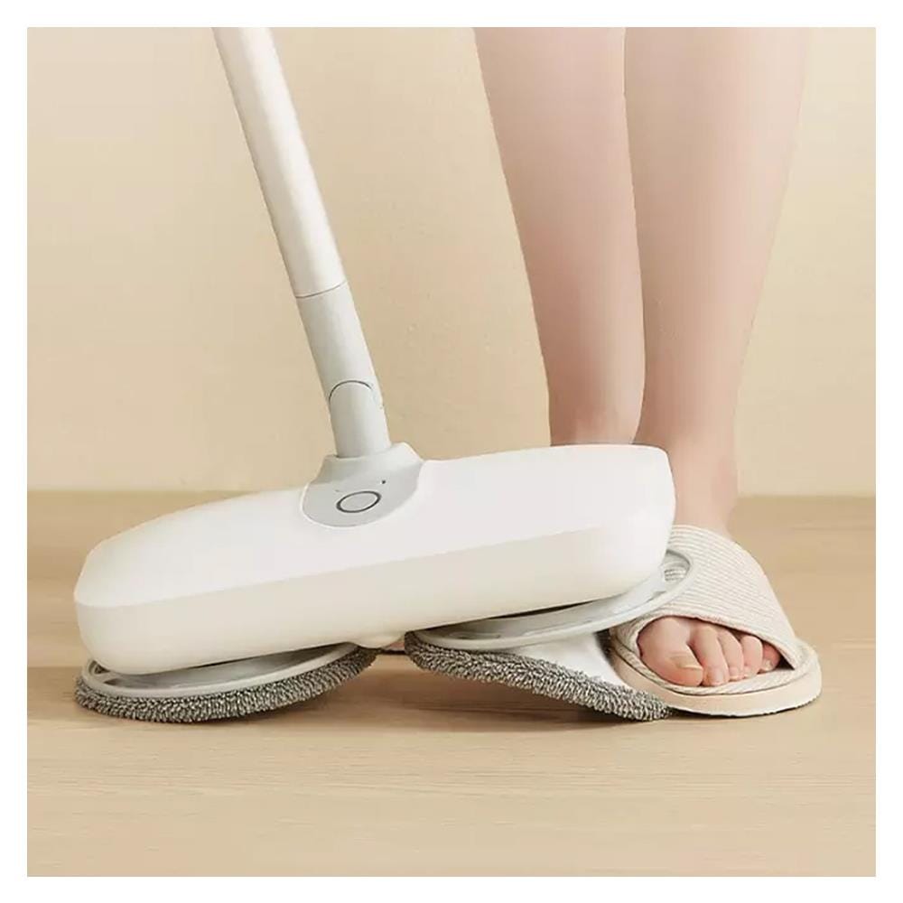 ชุดอุปกรณ์ไม้ถูพื้นพร้อมถังปั่นม็อบ QUANGE QJ050101 สีขาว