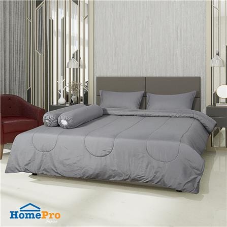ชุดผ้าปูที่นอน 5 ฟุต 6 ชิ้น ME LIVING PANTONE สีเทา_0
