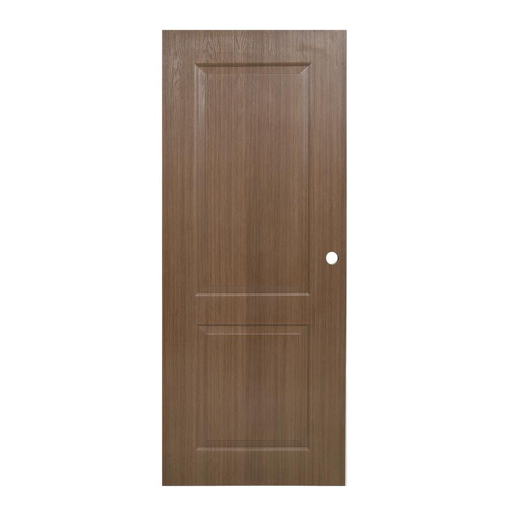 ประตูภายใน UPVC AZLE PZ04 80X200 ซม. สี CHOCOLATE เจาะลูกบิด