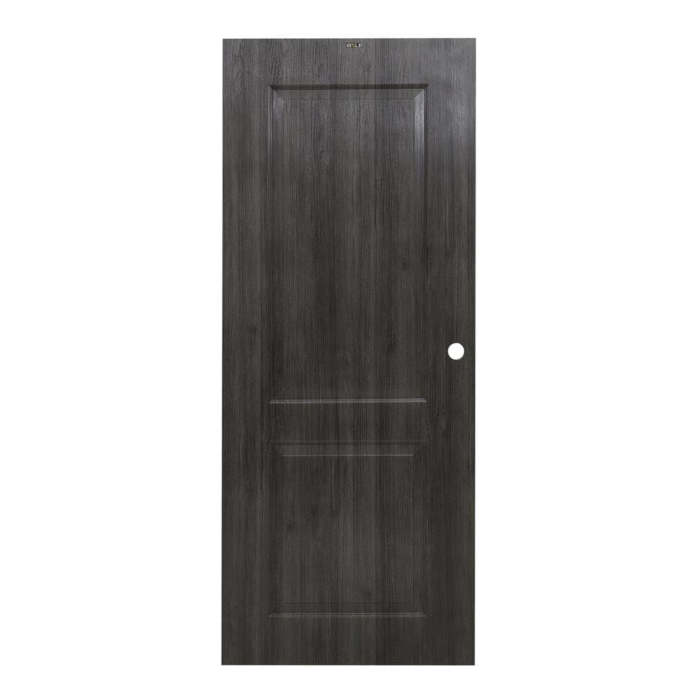 ประตูภายใน UPVC AZLE PZ04 80X200 ซม. สี SMOKE GREY เจาะลูกบิด