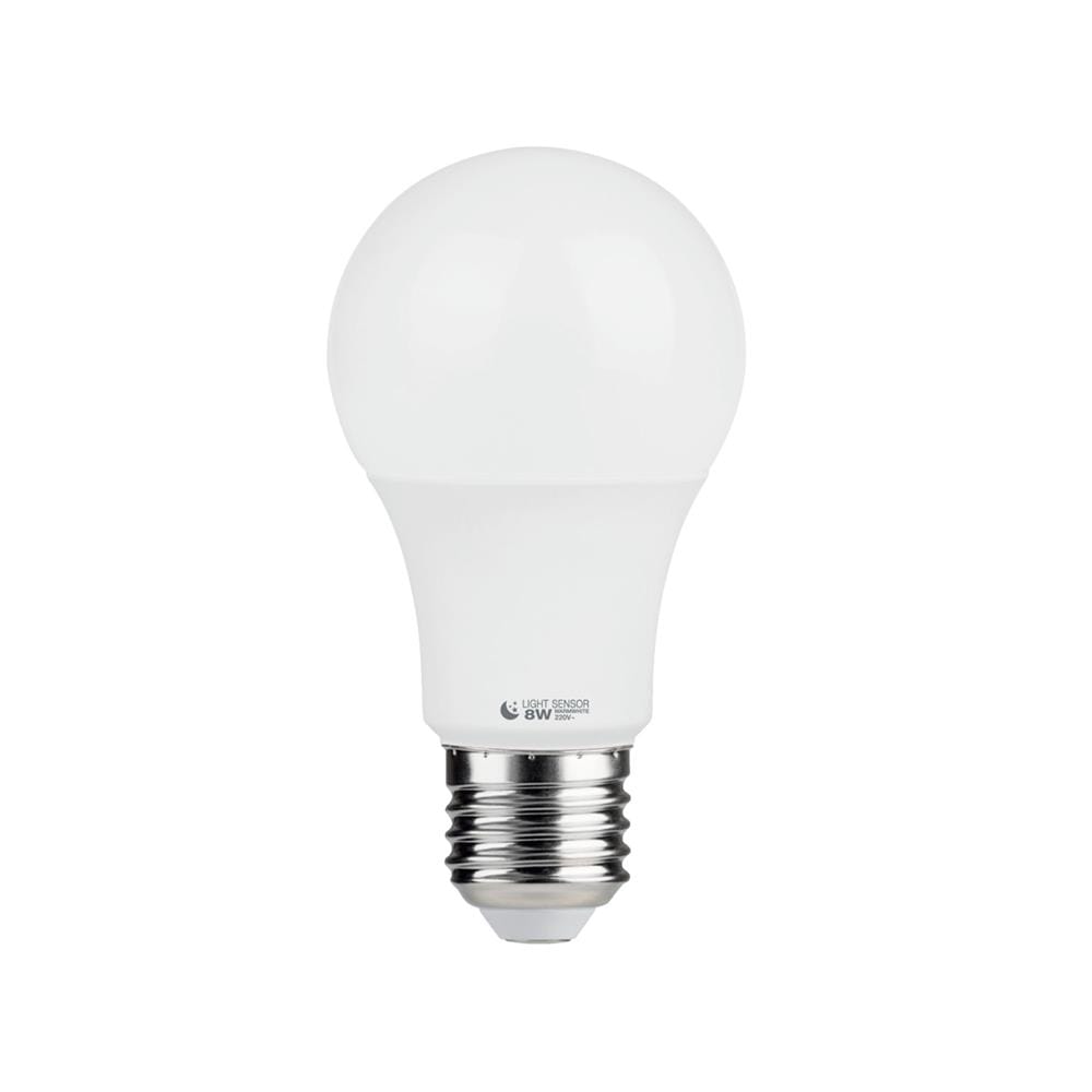 หลอด LED HI-TEK LIGHT SENSOR 8 วัตต์ E27 วอร์มไวท์