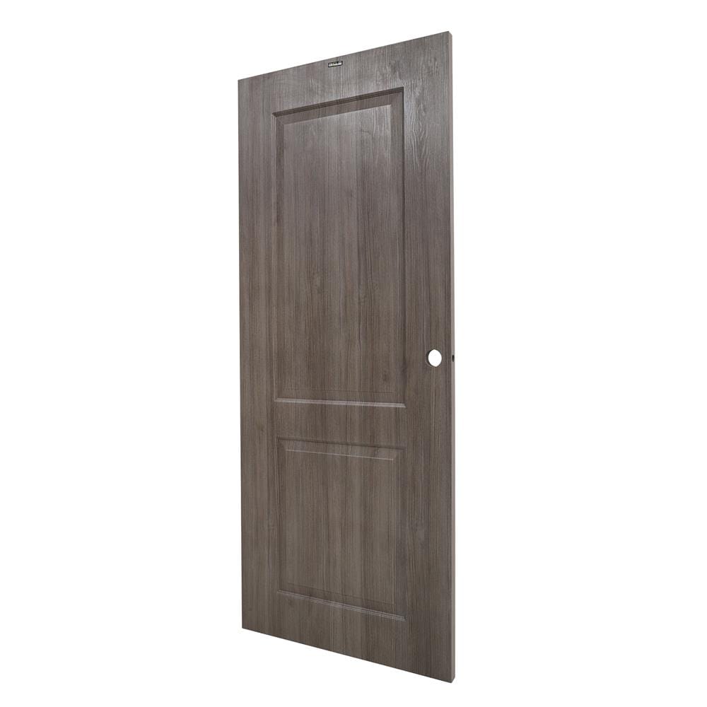ประตูภายใน UPVC AZLE PZ04 80X200 ซม. สี TEXES OAK เจาะลูกบิด