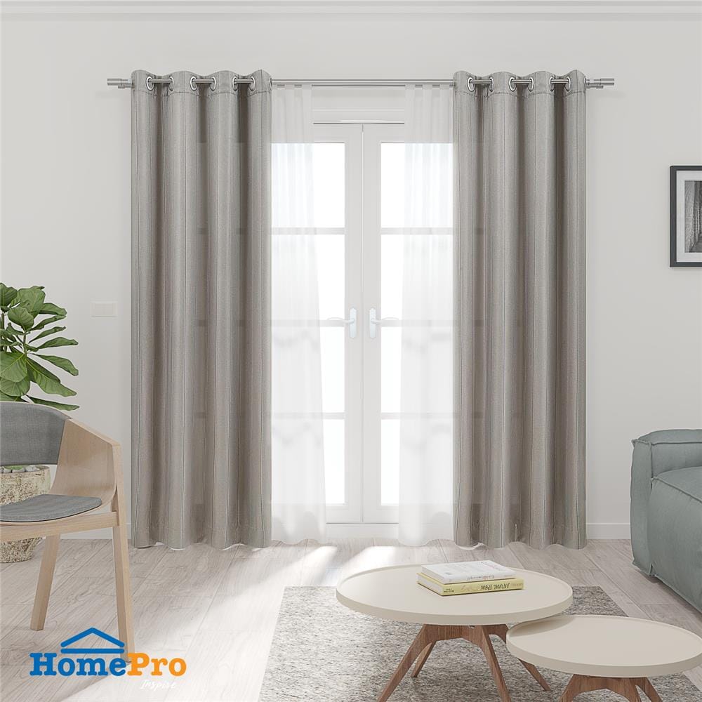 ผ้าม่าน EYELET HOME LIVING STYLE TERRA UV 130X220 ซม. สีน้ำตาล