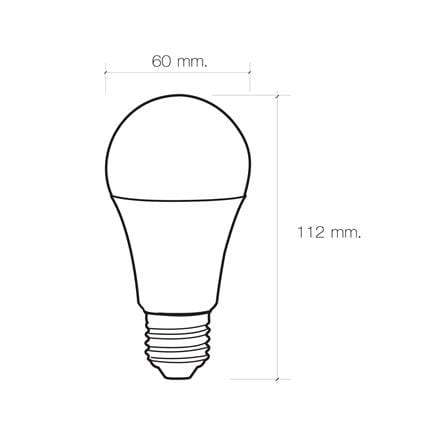 หลอด LED HI-TEK LIGHT SENSOR 8 วัตต์ E27 DAYLIGHT_5