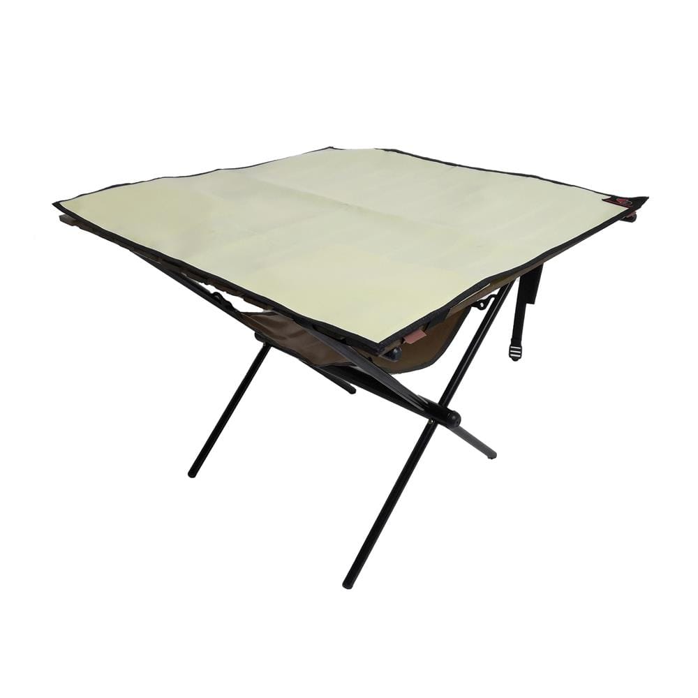โต๊ะแคมป์ปิ้ง EQNOX FOLDING TABLE M สีเบจ