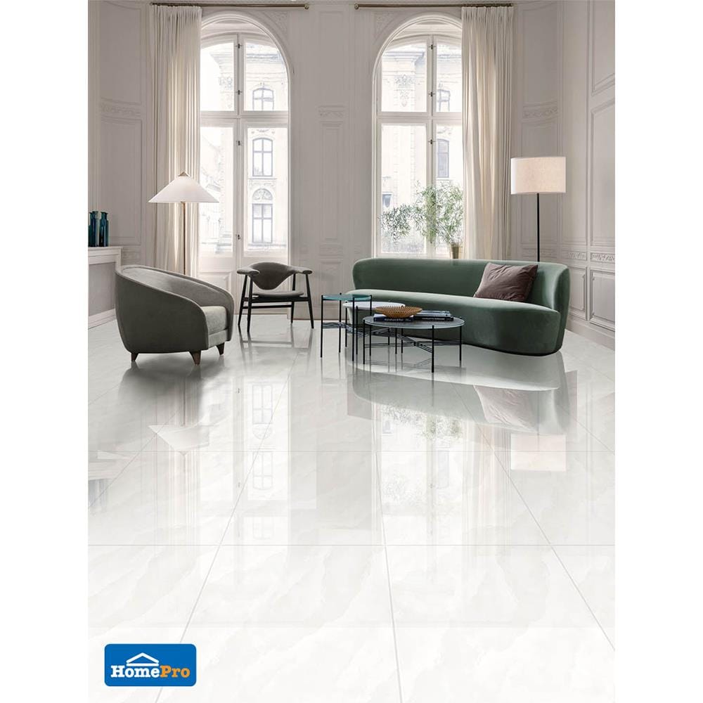 กระเบื้องพื้น 60x60 ซม. TARA ลูเซียโน่ ไวท์ 1.44M2