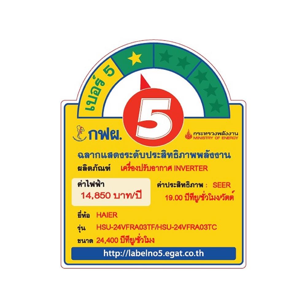 แอร์ผนัง HAIER HSU-24VFRA03T 24400 บีทียู อินเวอร์เตอร์