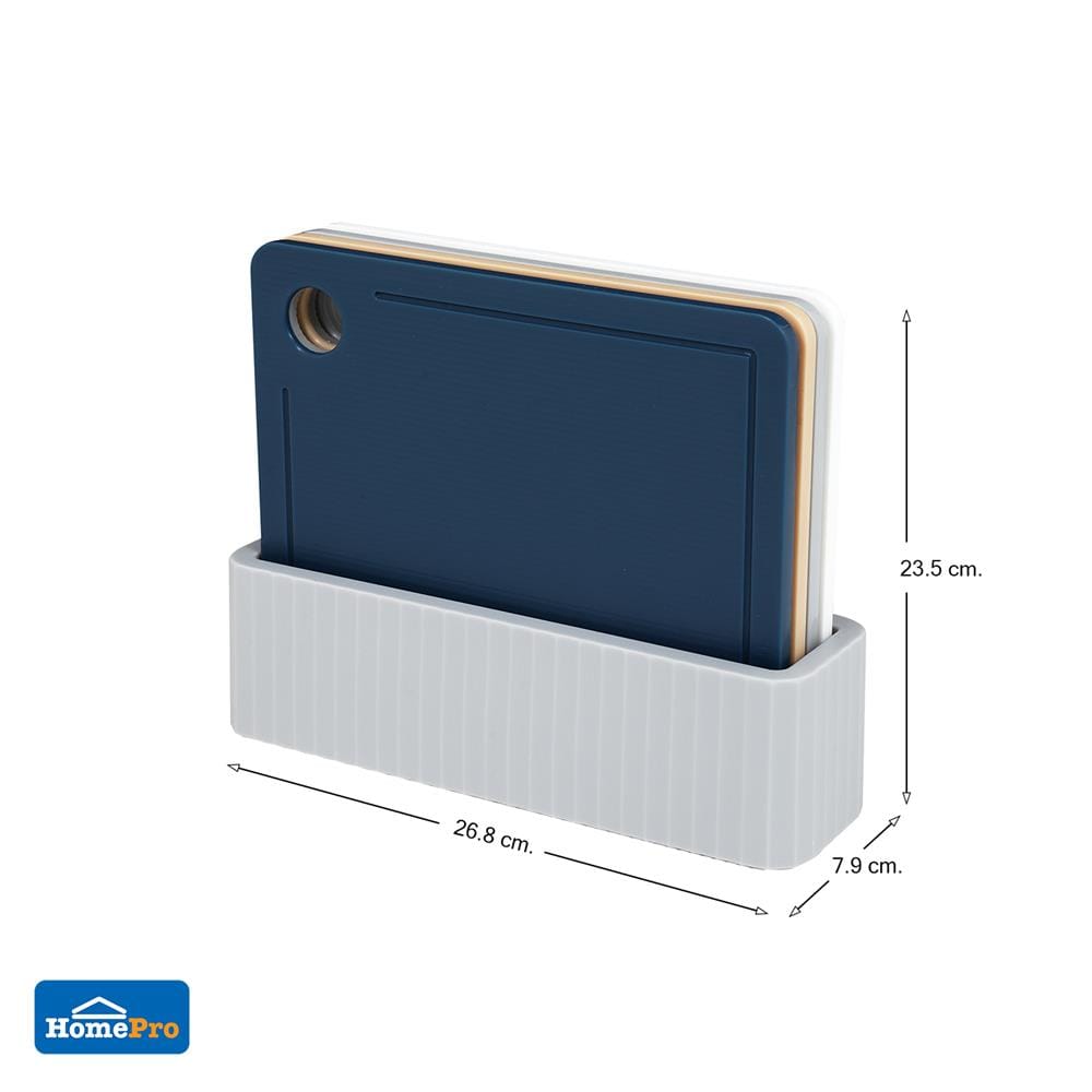 ชุดเขียงแยกประเภท KECH 26.8x23.5 ซม. 4 ชิ้น หลากสี