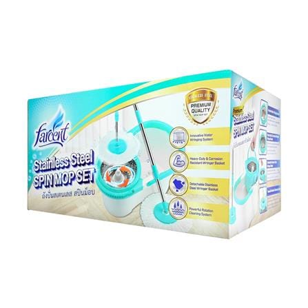 ชุดอุปกรณ์ถังปั่นสเตนเลสพร้อมไม้ม็อบ FARCENT_3