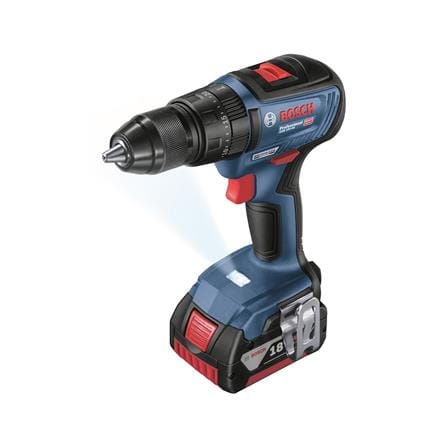สว่านกระแทกไร้สาย (พร้อมแบตเตอรี่) BOSCH GSB18V-50 (2AH) 18 โวลต์_1