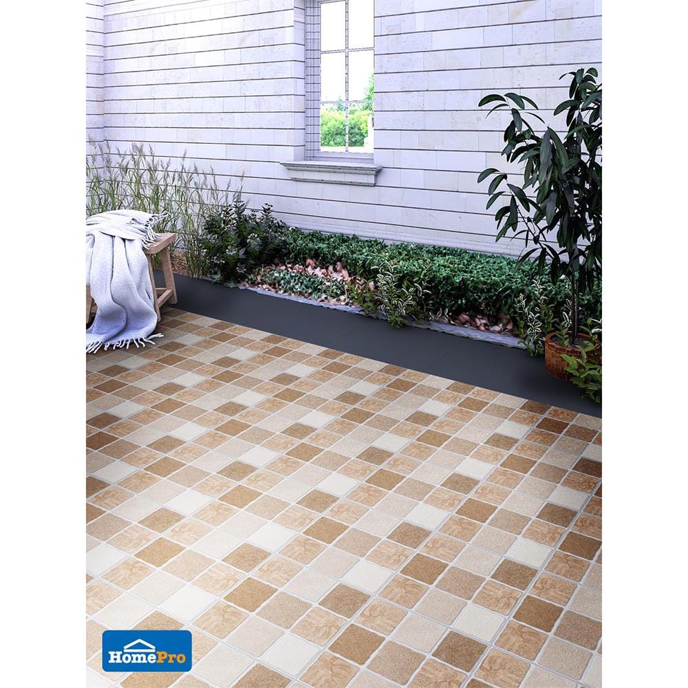 กระเบื้องพื้น 12x12 นิ้ว ภูผา เวต้า สโตน น้ำตาล PM 1M2