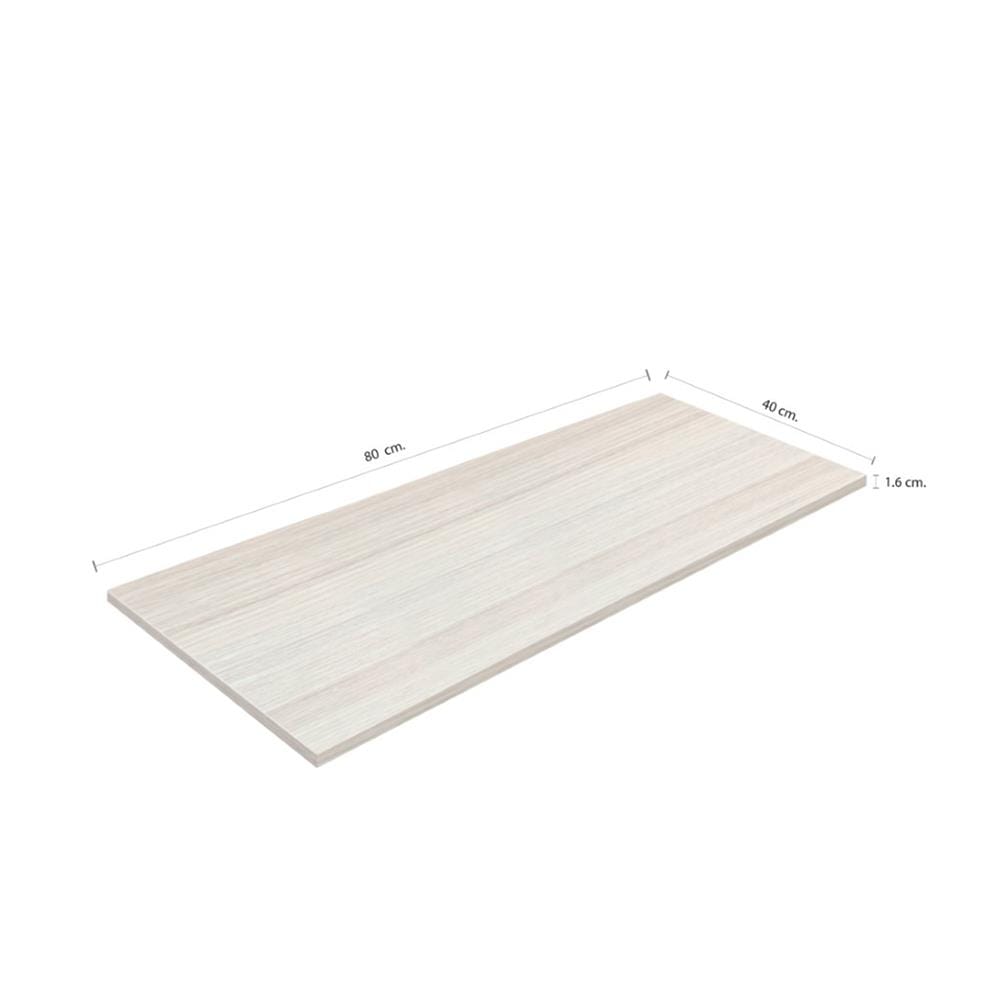 แผ่นชั้นไม้เมลามีน STACKO 80X40X1.6 ซม. สีวอลนัท