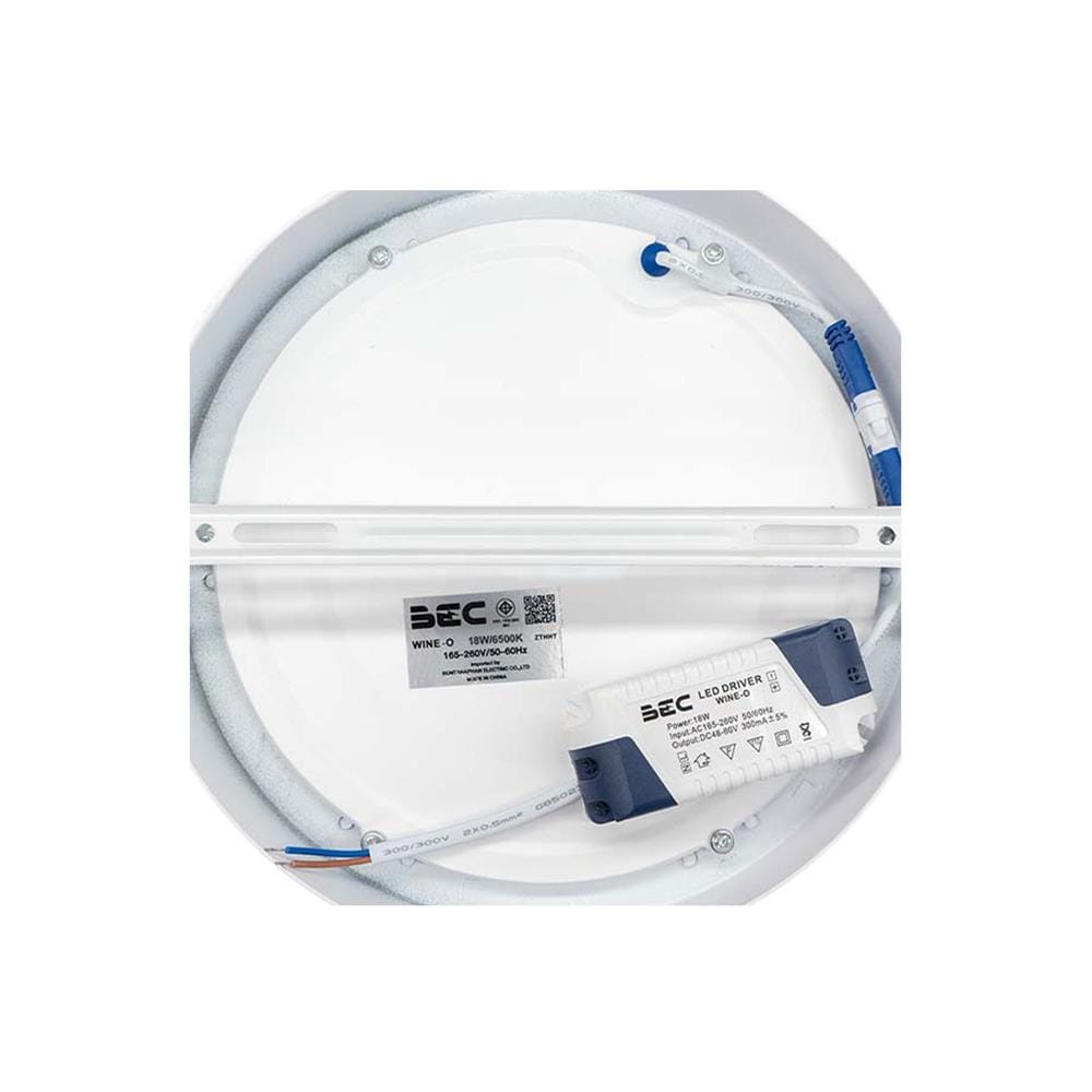 ดาวน์ไลท์ LED BEC WINE-O 8 นิ้ว 18 วัตต์ DAYLIGHT สีขาว
