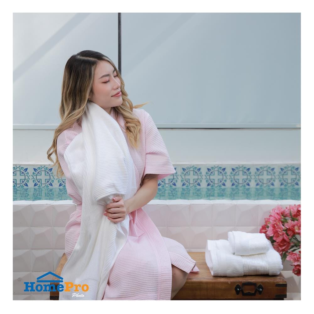 ผ้าขนหนู HOME LIVING STYLE CAMILA 16X32 นิ้ว สีขาว