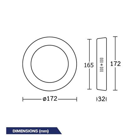 ดาวน์ไลท์ LED BEC WINE-O 6 นิ้ว 12 วัตต์ WARM WHITE สีขาว_3