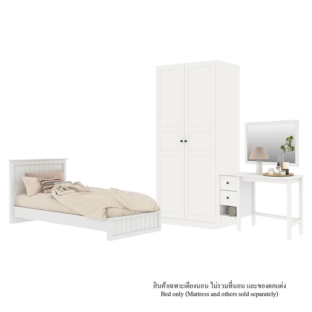 เตียง 3.5 ฟุต KONCEPT MONETA สีขาว