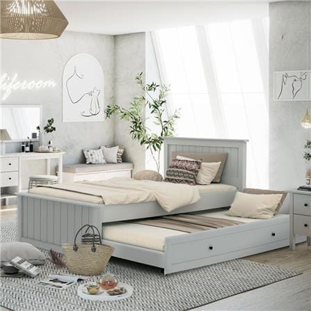เตียง 3.5 ฟุต 2 ชั้น KONCEPT MONETA สีขาว_5