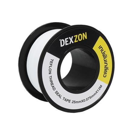 เทปพันเกลียว DEXZON 25มม.x0.075มม. 12 เมตร
