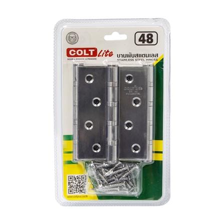 บานพับ 4X3 นิ้ว X 2 มม. COLT LITE 48 สีสเตนเลส (แพ็ก 3 ชิ้น)_2