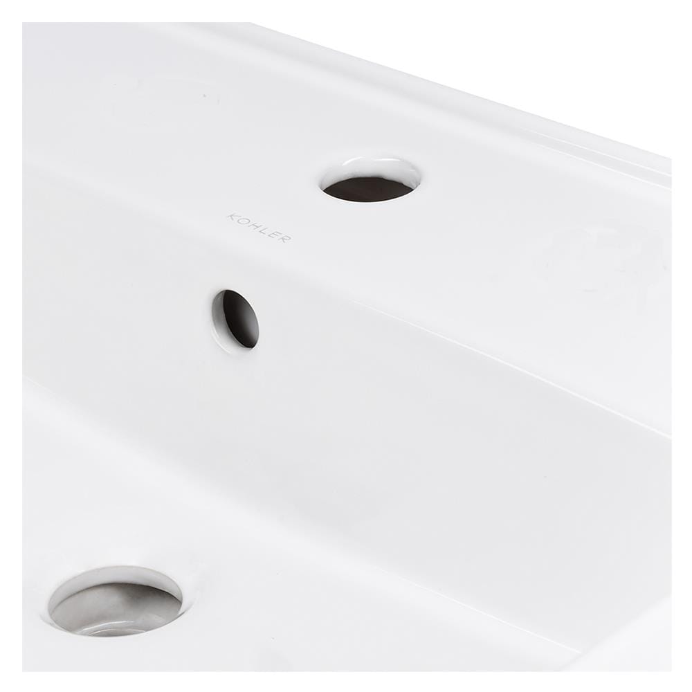 อ่างล้างหน้าวางบนเคาน์เตอร์ KOHLER K-26409X-1-0 สีขาว