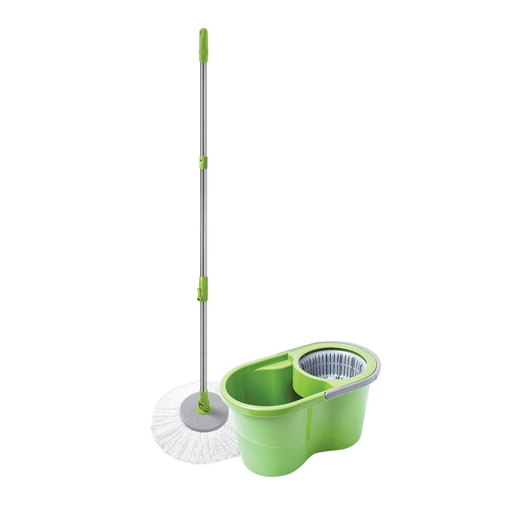 ชุดอุปกรณ์ถังปั่นพร้อมไม้ม็อบ SCOTCH-BRITE ECO DUAL WASH (T7) สีเขียว