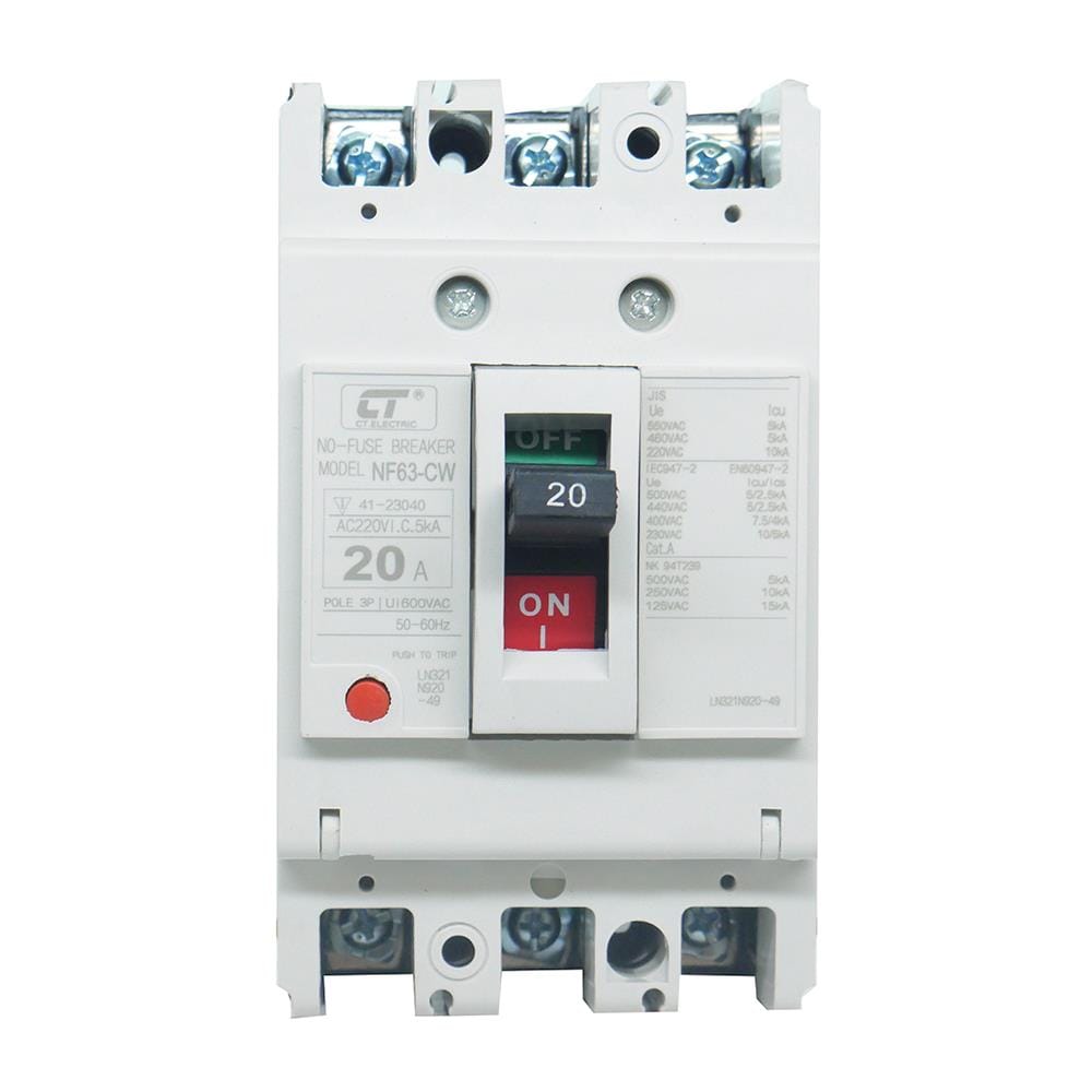 โมลเคสเซอร์กิตเบรกเกอร์ CT ELECTRIC CTNF-63C 3P 20A