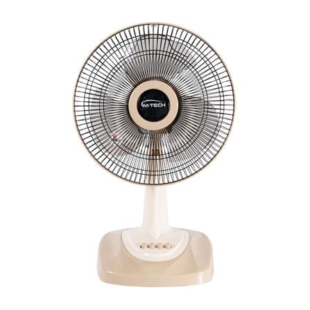 พัดลมตั้งโต๊ะ 12 นิ้ว M-TECH CF-5122 สีครีม