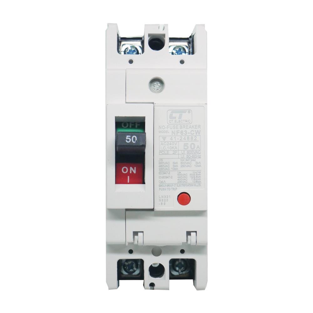 โมลเคสเซอร์กิตเบรกเกอร์ CT ELECTRIC CTNF-63C 2P 50A
