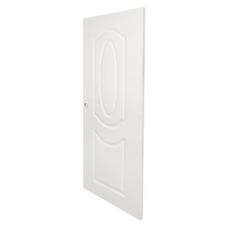 ประตูภายนอก UPVC MODERNWOOD REVO MWR002 90X200 ซม. สีขาว เจาะลูกบิด_1