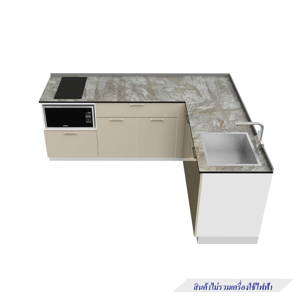 ครัวไม้สำเร็จ STARMARK CONTE BASE_L_R 220 ซม.