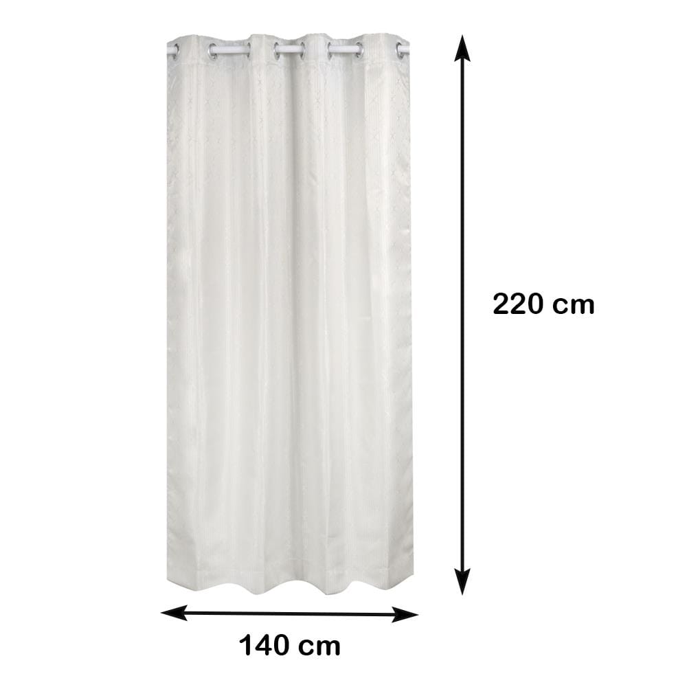 ผ้าม่าน EYELET HOME LIVING STYLE GAROS UV 140X220 ซม. สีครีม