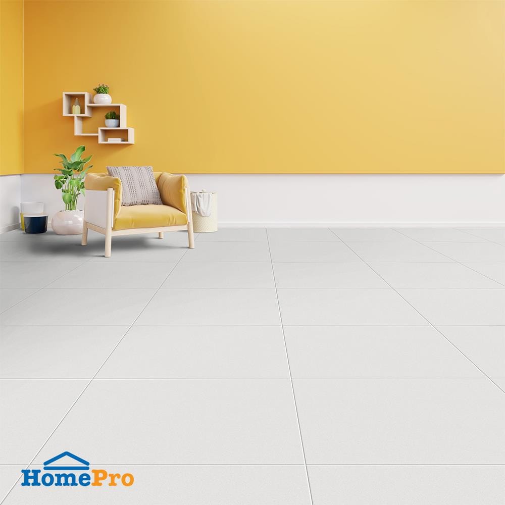 กระเบื้องพื้นพอร์ซเลน 60x60 ซม. CERGRES คาซเบกี ไลท์เกรย์ A 1.44 ตร.ม.