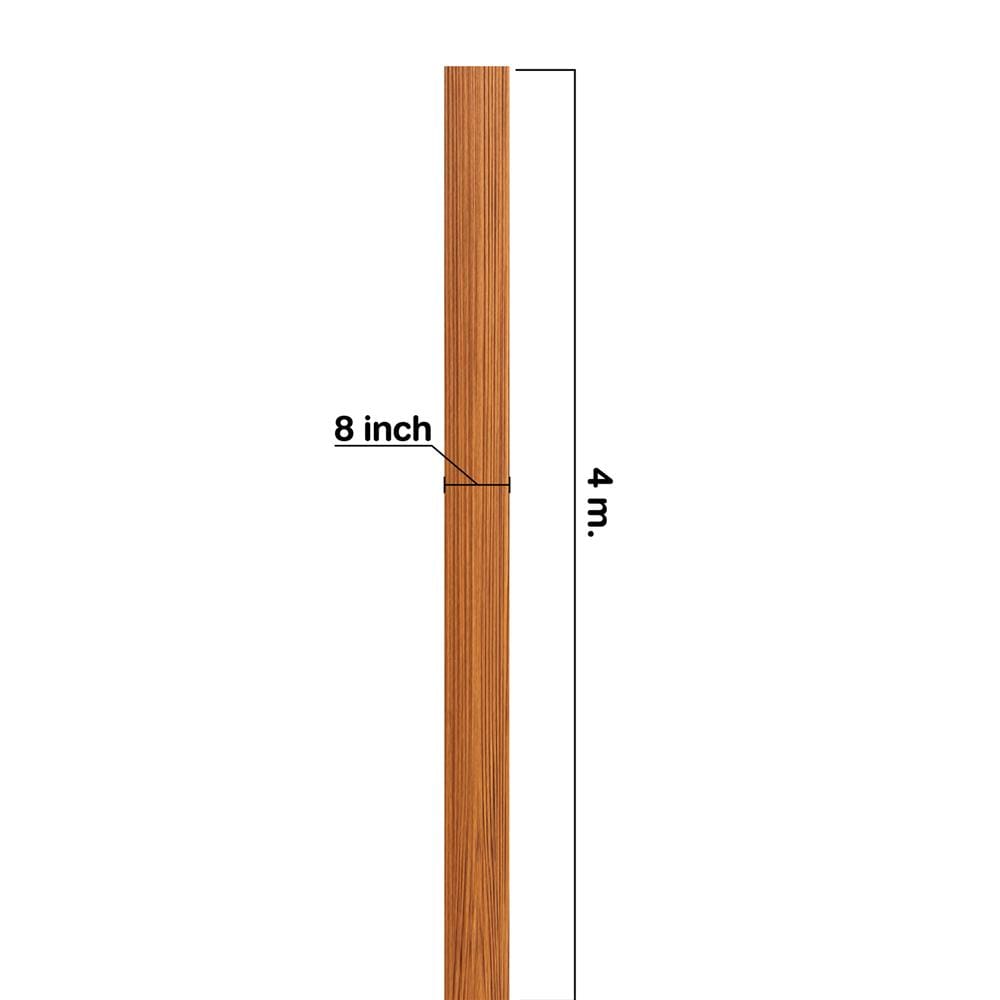 ไม้ฝา ตราเพชร 20x400x0.8 ซม. สีสักเศรษฐี